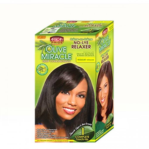 African Pride Olive Miracle No Lye Relaxer Regular (1 Touch-Up)